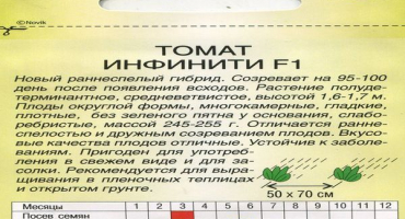 Charakteristika a popis odrůdy rajčat infinity