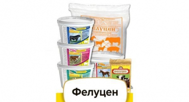 Pokyny pro použití felucenu pro kuřata, složení a typy léčiva