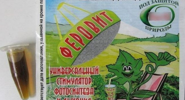 Návod k použití ferovitu pro rostliny, míry spotřeby hnojiva