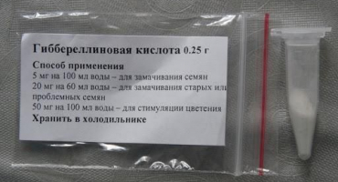 Pokyny pro použití kyseliny giberelové, kompatibilita a analogy