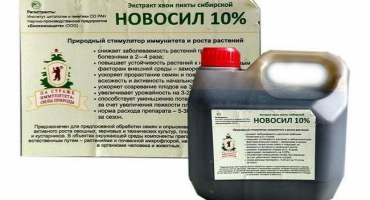 Pokyny pro použití novosilu pro rostliny, míra spotřeby léku