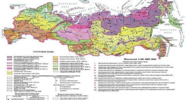 Kompletní mapa výskytu podzemních vod podle regionů ruska, co potřebujete vědět