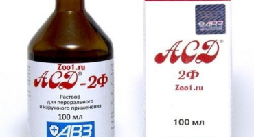 Přípravky asd-2 a asd-3 a jejich použití ve veterinární medicíně