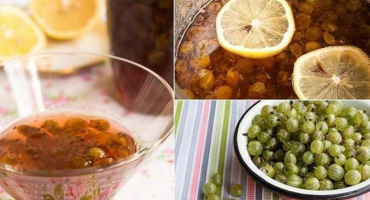 Jednoduchý recept krok za krokem na angrešt s citronem na zimu bez vaření