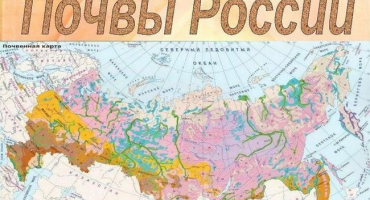 Typy a mapa půd ruska, tabulka nejběžnějších a charakteristik