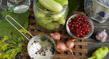 Top 8 receptů krok za krokem na výrobu okurek s rybízem na zimu