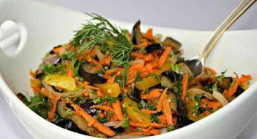 Salát z živého lilku podzim